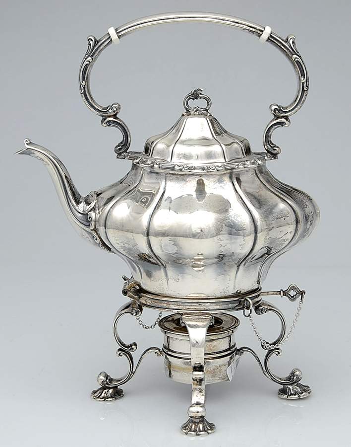 Strasbourg (Sterling, Hollowware, Newer) Kettle, Stand & Burner by Gorham Silver-1