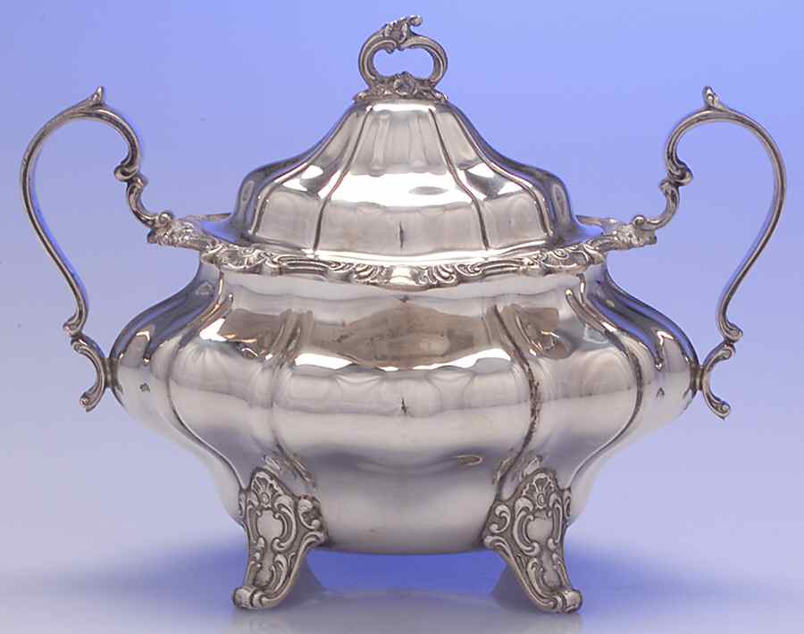 Strasbourg (Sterling, Hollowware, Newer) Sugar Bowl & Lid by Gorham Silver-1