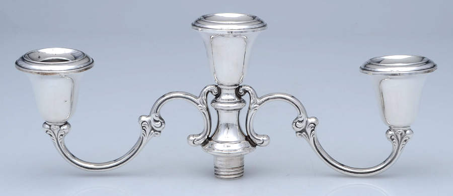Strasbourg (Sterling, Hollowware, Older) 3 Light Candelabra Branch by Gorham Silver-1
