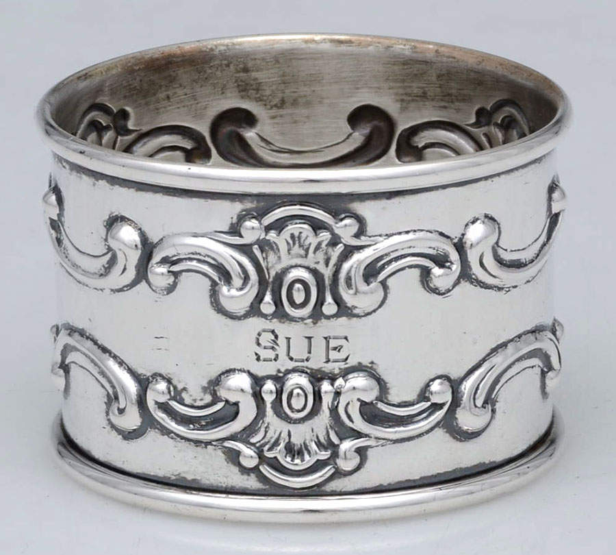 Strasbourg (Sterling, Hollowware, Older) Round Napkin Ring by Gorham Silver-1