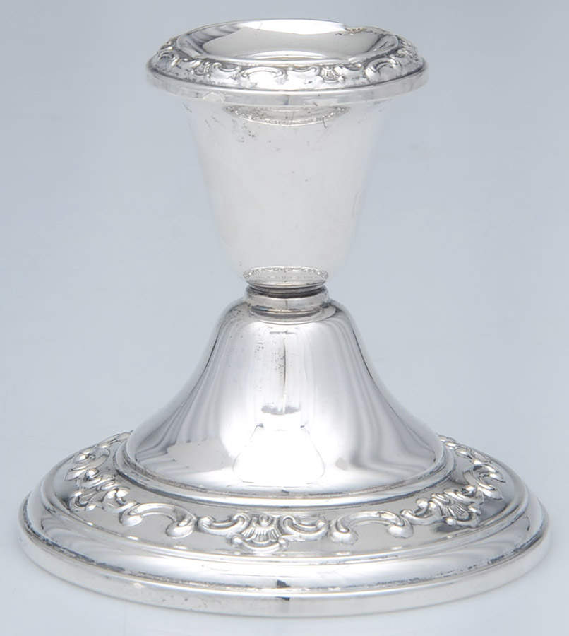 Strasbourg (Sterling, Hollowware, Older) Weighted Candleholder by Gorham Silver-1