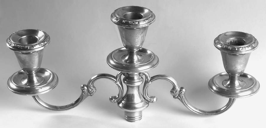 Strasbourg (Sterling, Hollowware, Older) 3 Light Candelabra Branch by Gorham Silver-1