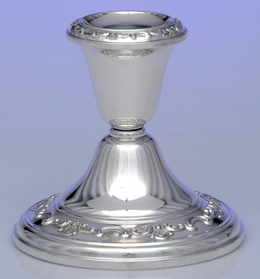 Strasbourg (Sterling, Hollowware, Older) Weighted Candleholder by Gorham Silver-1