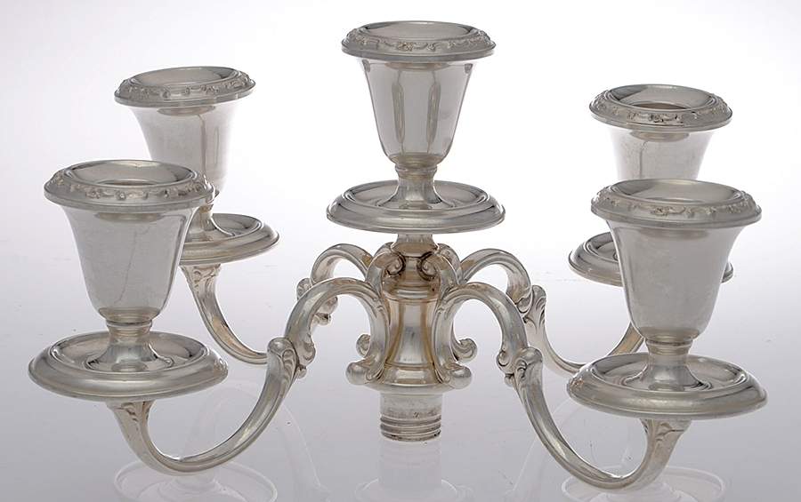 Strasbourg (Sterling, Hollowware, Older) 5-Light Sterling Candelabra Branch by Gorham Silver-1