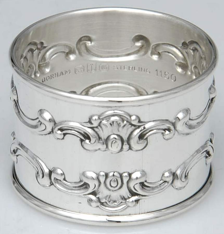 Strasbourg (Sterling, Hollowware, Older) Round Napkin Ring by Gorham Silver-1