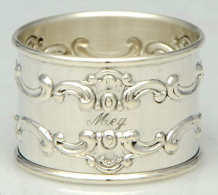 Strasbourg (Sterling, Hollowware, Older) Round Napkin Ring by Gorham Silver-1