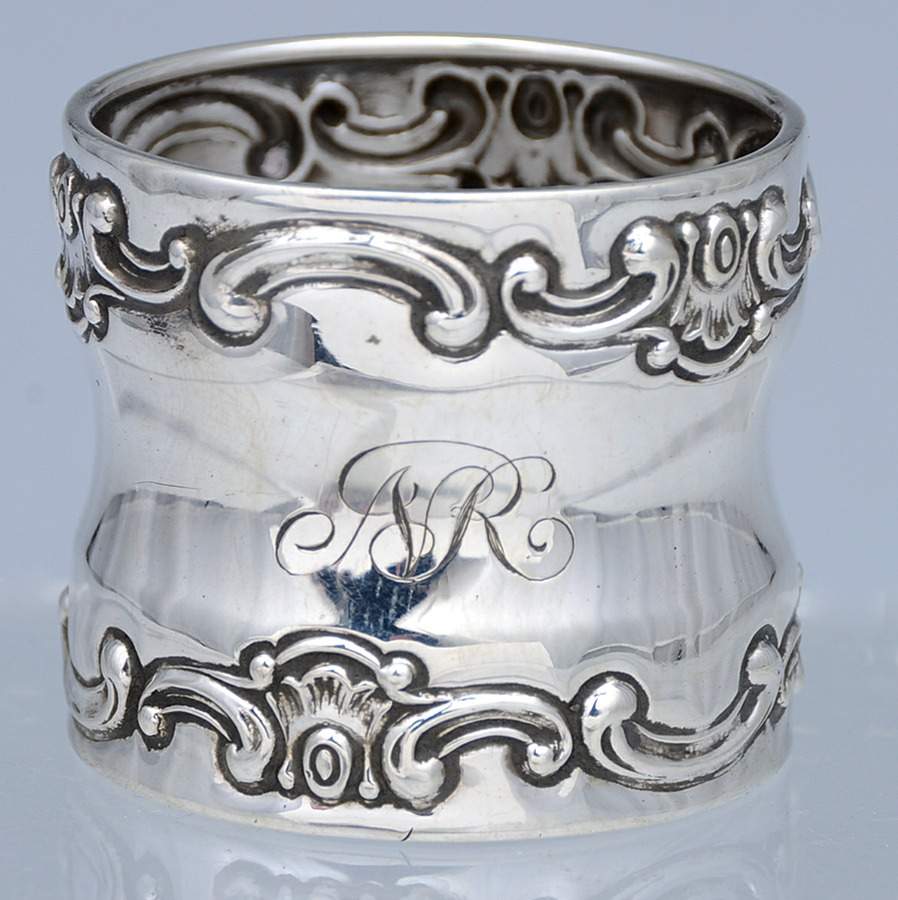 Strasbourg (Sterling, Hollowware, Older) Round Napkin Ring by Gorham Silver-1