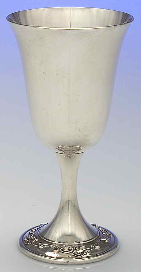Strasbourg (Sterling, Hollowware, Older) Water Goblet by Gorham Silver-1