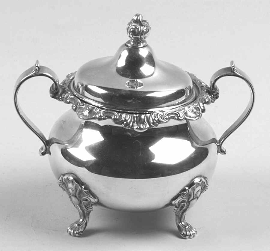 Strasbourg (Sterling, Hollowware, Older) Sugar Bowl & Lid by Gorham Silver-1