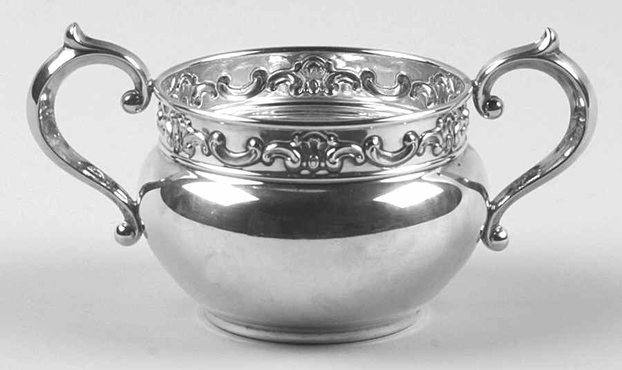 Strasbourg (Sterling, Hollowware, Older) Mini Open Sugar Bowl by Gorham Silver-1