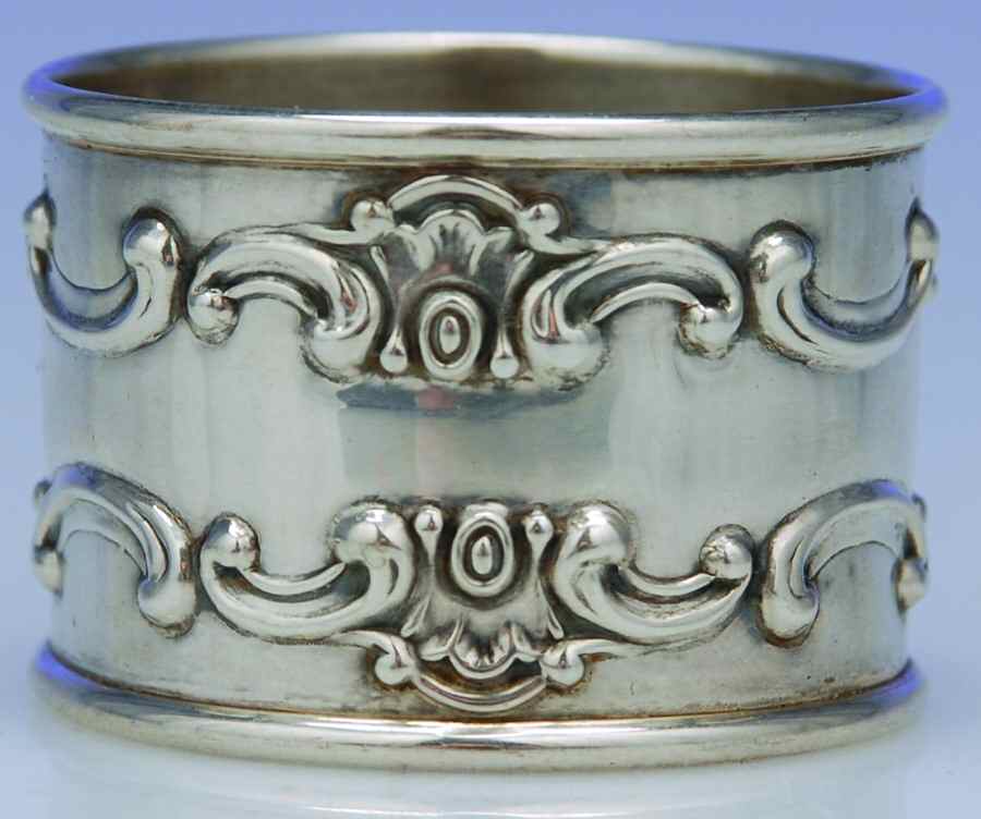 Strasbourg (Sterling, Hollowware, Older) Round Napkin Ring by Gorham Silver-1