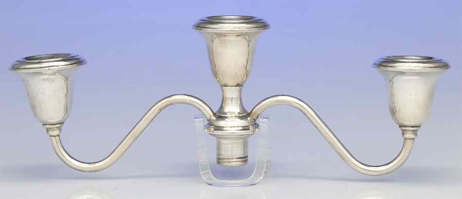 Strasbourg (Sterling, Hollowware, Older) 3 Light Candelabra Branch by Gorham Silver-1