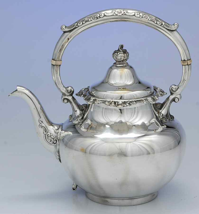 Strasbourg (Sterling, Hollowware, Older) Sterling Kettle No Stand by Gorham Silver-1