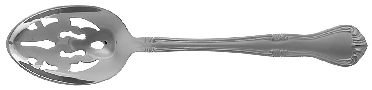 Valcourt Frosted (Stainless) Pierced Tablespoon (Serving Spoon) by Gorham Silver-1