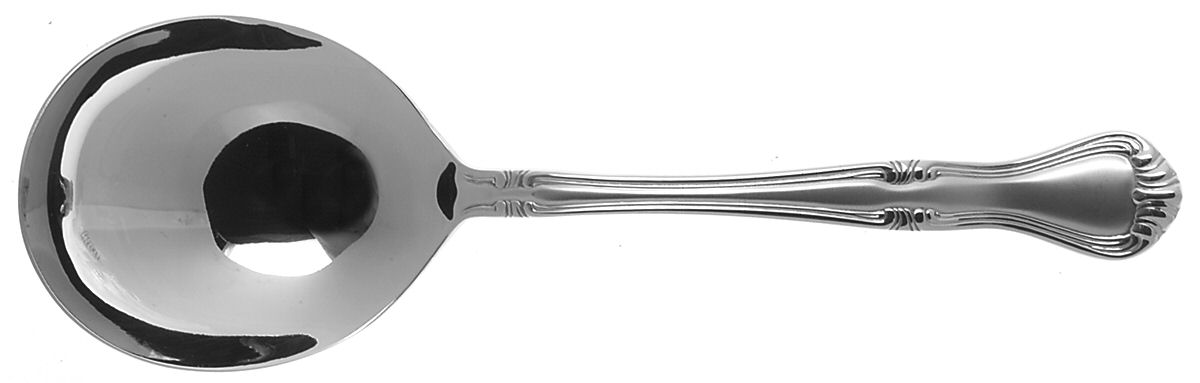 Valcourt Frosted (Stainless) Solid Smooth Casserole Spoon by Gorham Silver-1