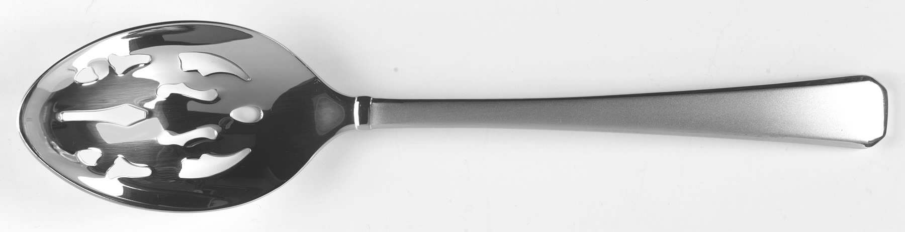 Tristan II Frosted (Stainless) Pierced Tablespoon (Serving Spoon) by Gorham Silver-1