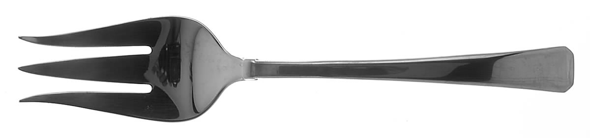 Tristan II Frosted (Stainless) Medium Solid Cold Meat Serving Fork by Gorham Silver-1