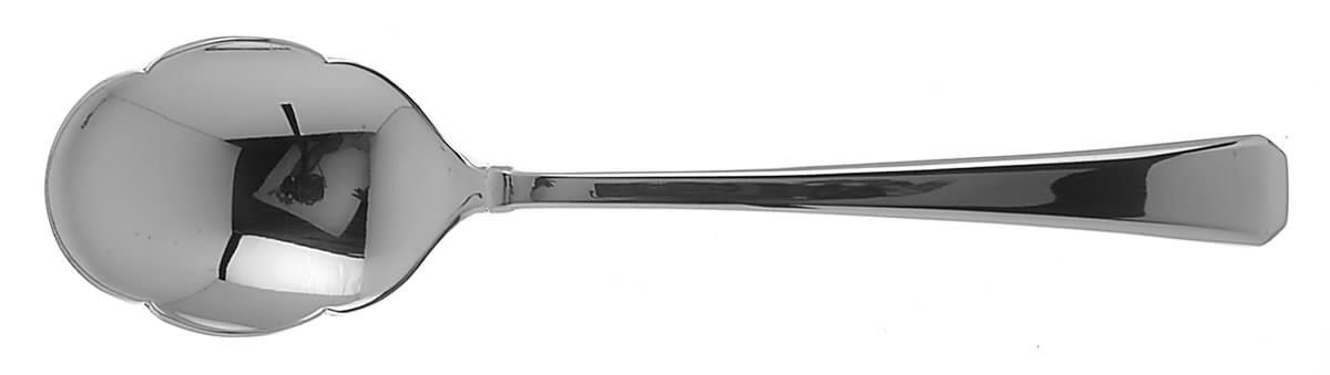 Tristan II Frosted (Stainless) Sugar Shell Spoon by Gorham Silver-1