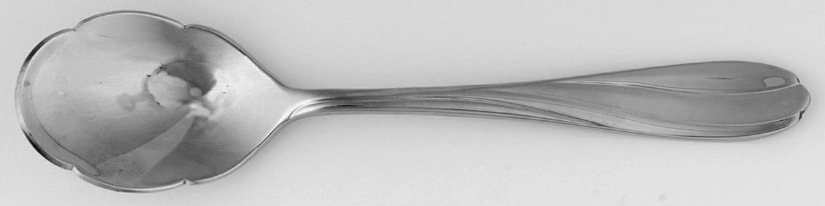 Flora Frosted (Stainless) Sugar Spoon by Gorham Silver-1