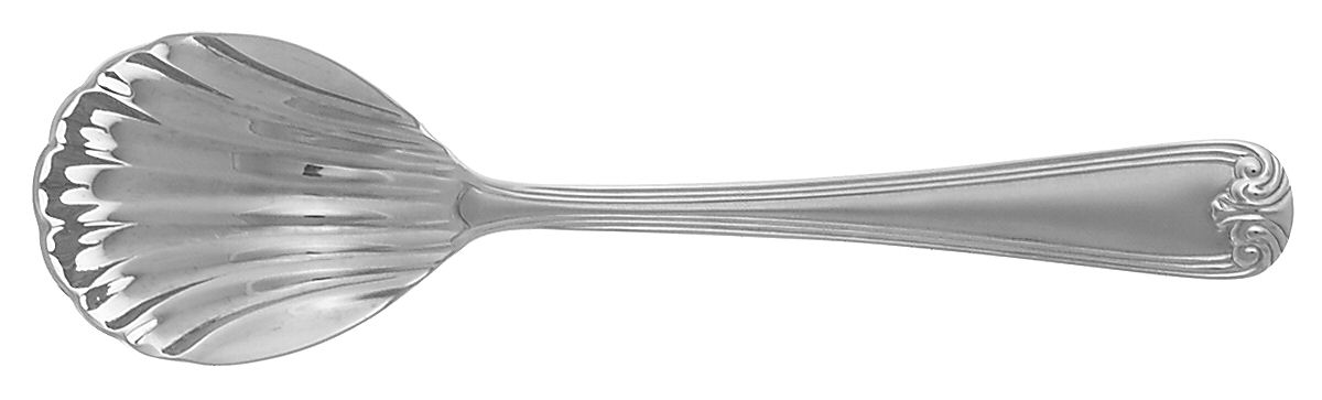 Winfield Frosted (Stainless) Sugar Shell Spoon by Gorham Silver-1