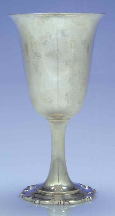 Louis XV (Sterling, Hollowware, Newer, Scroll Edge) Water Goblet by Gorham Silver-1