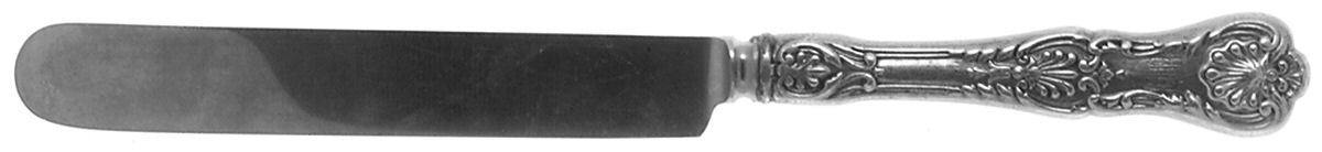 King George (Sterling, 1894, Monograms) Old French Thin Hollow Knife with Bolster by Gorham Silver-1