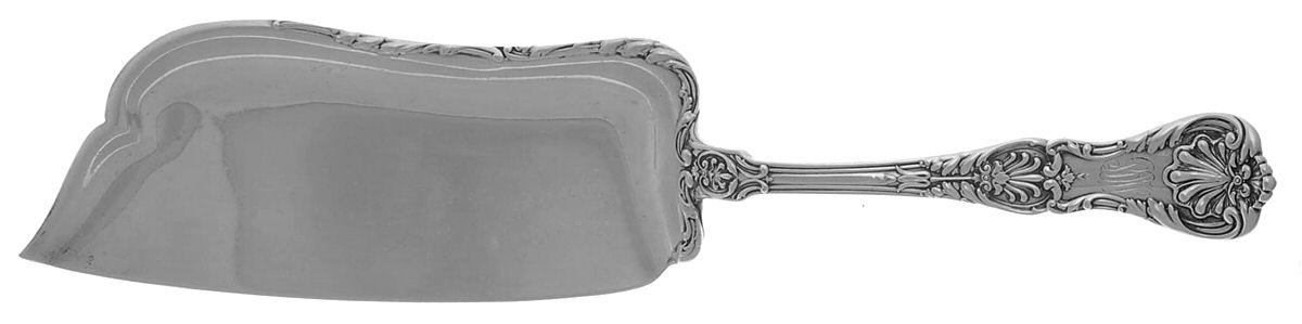 King George (Sterling, 1894, No Monograms) Large Flat Handle Crumb Knife/Crumber by Gorham Silver-1