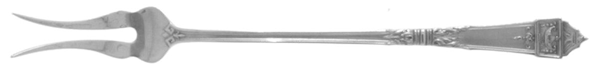 Lansdowne (Sterling, 1917, Monograms) Two-Tine Butter Pick by Gorham Silver-1