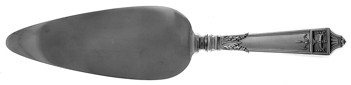 Lansdowne (Sterling, 1917, Monograms) Pie Server with Stainless Blade by Gorham Silver-1