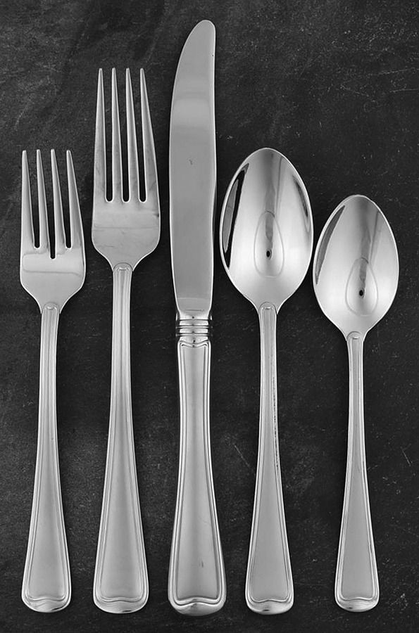 Monet Frosted (Stainless) 5 Piece Place Setting by Gorham Silver-1
