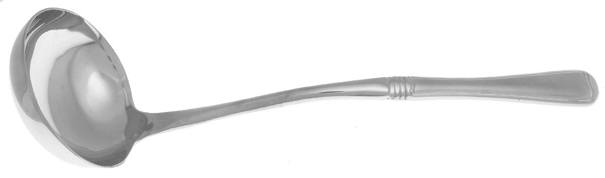 Monet Frosted (Stainless) Gravy Ladle with No Spout Stainless Bowl HC by Gorham Silver-1