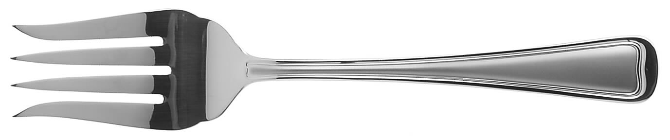 Monet Frosted (Stainless) Medium Solid Cold Meat Serving Fork by Gorham Silver-1