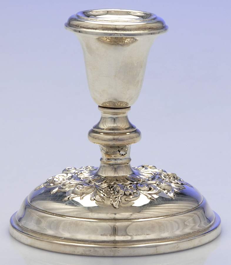 Buttercup (Sterling, Hollowware) Weighted Console Candleholder by Gorham Silver-1
