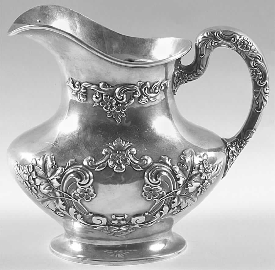 Buttercup (Sterling, Hollowware) Sterling Water Pitcher by Gorham Silver-1