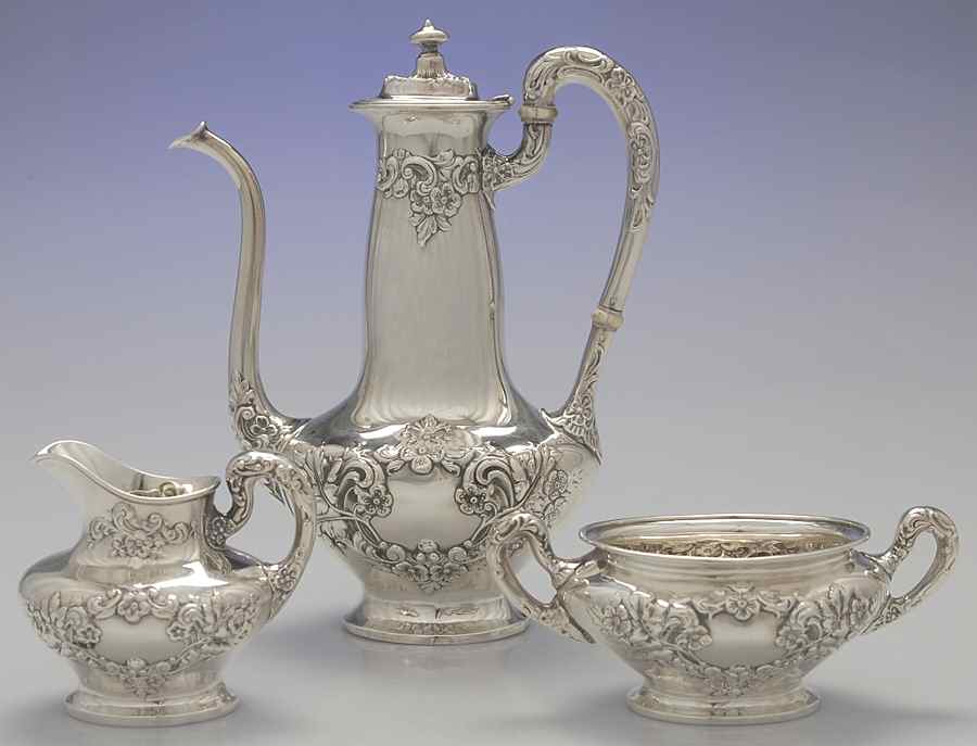 Buttercup (Sterling, Hollowware) 3 Piece Demi Set by Gorham Silver-1
