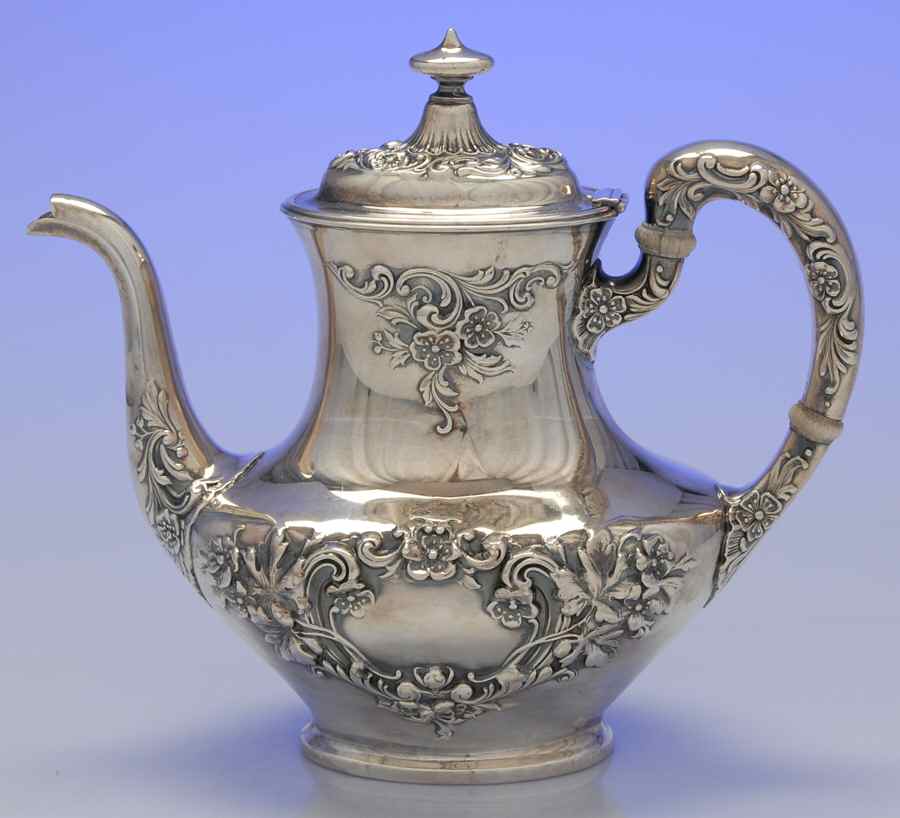 Buttercup (Sterling, Hollowware) Coffee Pot by Gorham Silver-1