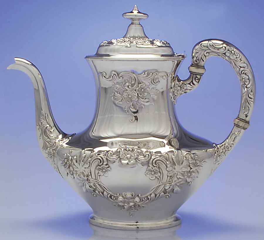 Buttercup (Sterling, Hollowware) Coffee Pot by Gorham Silver-1