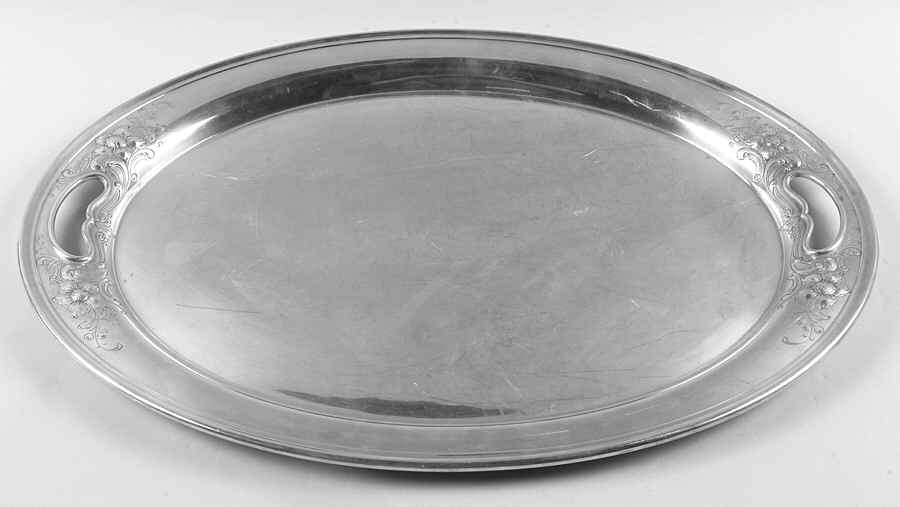 Buttercup (Sterling, Hollowware) Large Waiter Tray by Gorham Silver-1