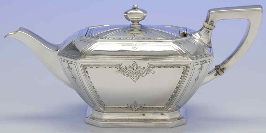 Colfax (Sterling, Hollowware) Teapot by Gorham Silver-1