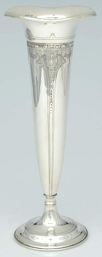 Cinderella (Sterling, Hollowware) 13" Weighted Trumpet Vase by Gorham Silver-1