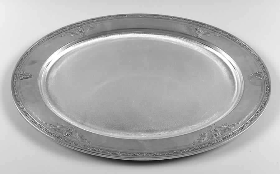 Cinderella (Sterling, Hollowware) Large Sterling Oval Platter by Gorham Silver-1
