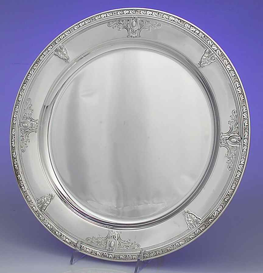 Cinderella (Sterling, Hollowware) 14" Round Tray by Gorham Silver-1