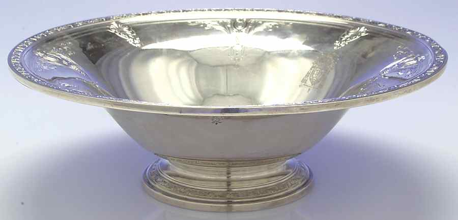 Cinderella (Sterling, Hollowware) Large Footed Fruit Bowl by Gorham Silver-1