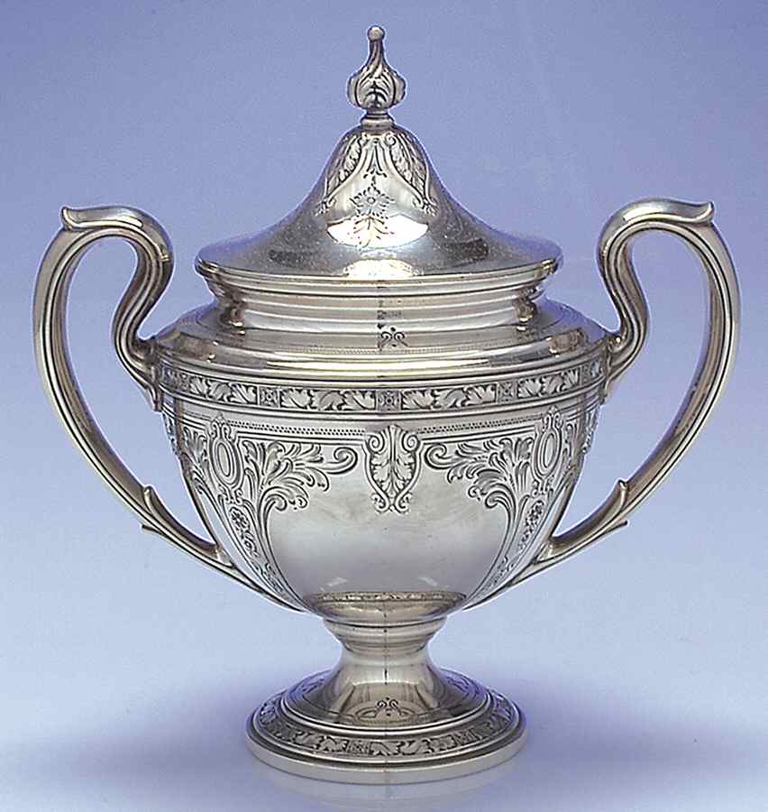 Cinderella (Sterling, Hollowware) Sugar Bowl & Lid by Gorham Silver-1