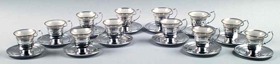 Edgeworth (Sterling, Hollowware) Sterling Demi Lenox Liner (Set of 12) by Gorham Silver-1