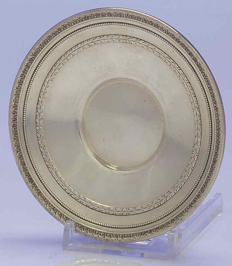 Edgeworth (Sterling, Hollowware) Sterling Demitasse Saucer Only by Gorham Silver-1