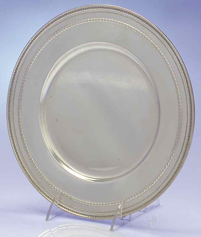 Edgeworth (Sterling, Hollowware) Service Plate by Gorham Silver-1
