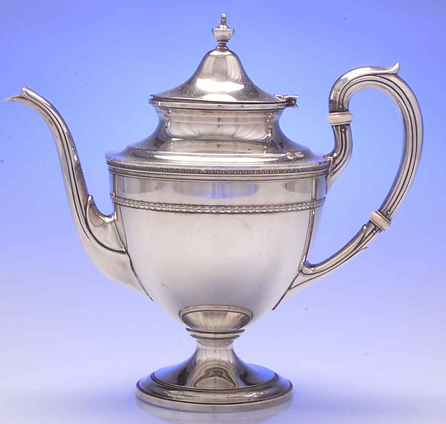 Edgeworth (Sterling, Hollowware) Teapot by Gorham Silver-1