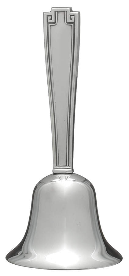 Etruscan (Sterling, Hollowware) Plated Bell with Sterling Handle by Gorham Silver-1