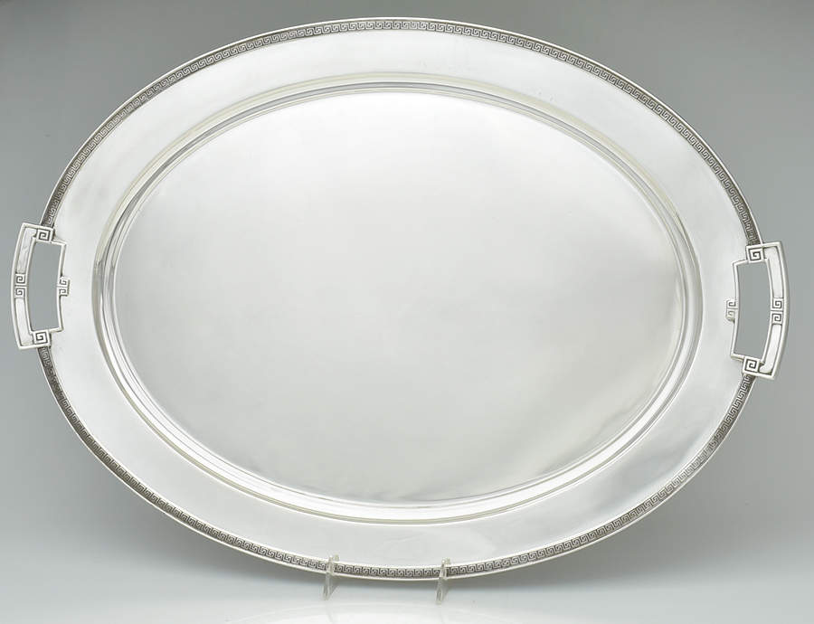 Etruscan (Sterling, Hollowware) Large Waiter Tray by Gorham Silver-1